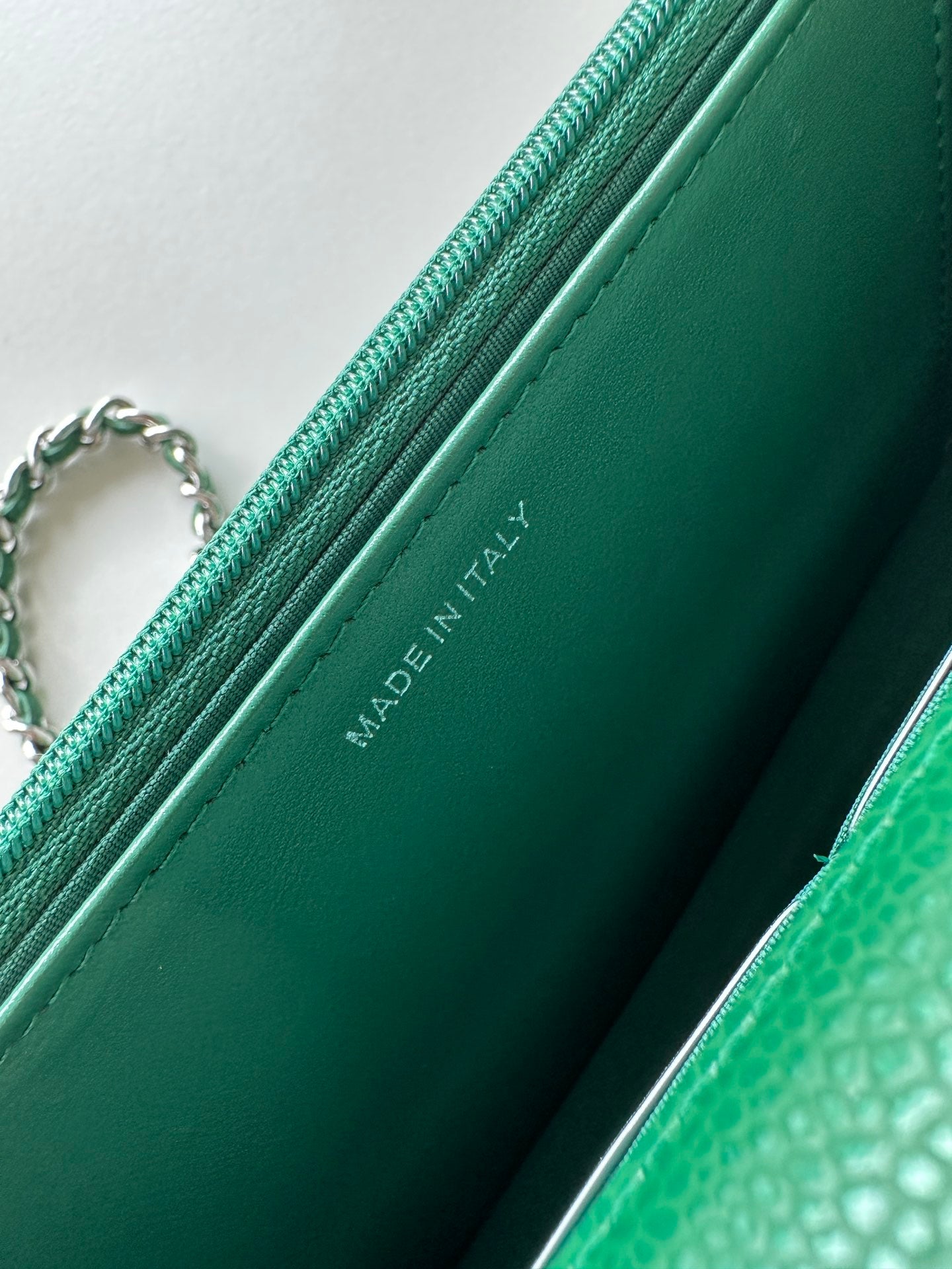 Quilted Classic Wallet on Chain