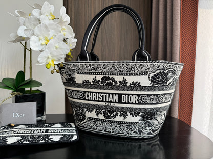 Book Tote Basket Bag