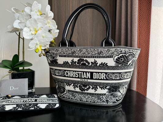 Book Tote Basket Bag