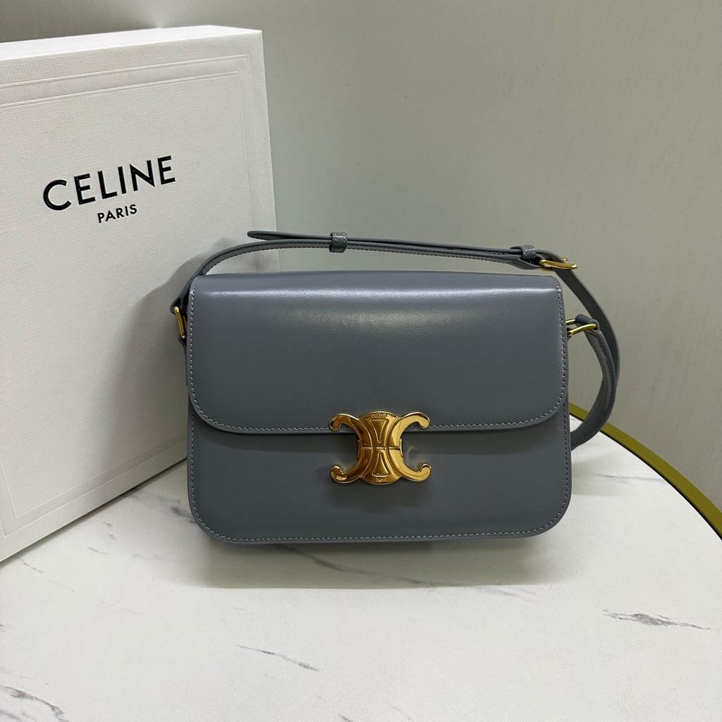Triomphe Calfskin Shoulder Bag