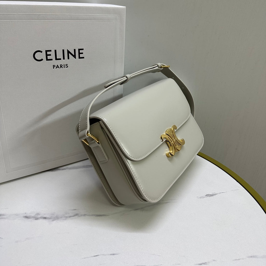 Triomphe Calfskin Shoulder Bag
