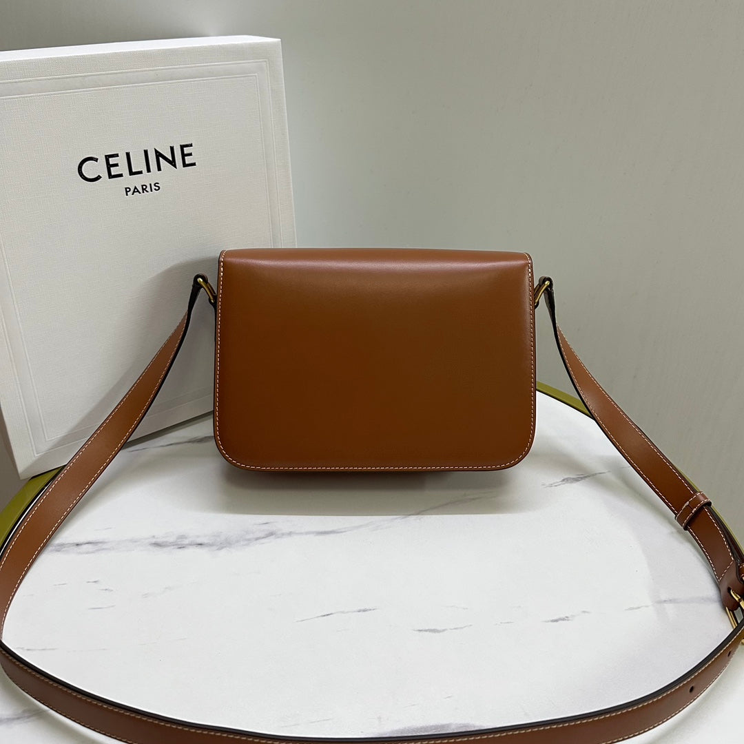 Triomphe Calfskin Shoulder Bag