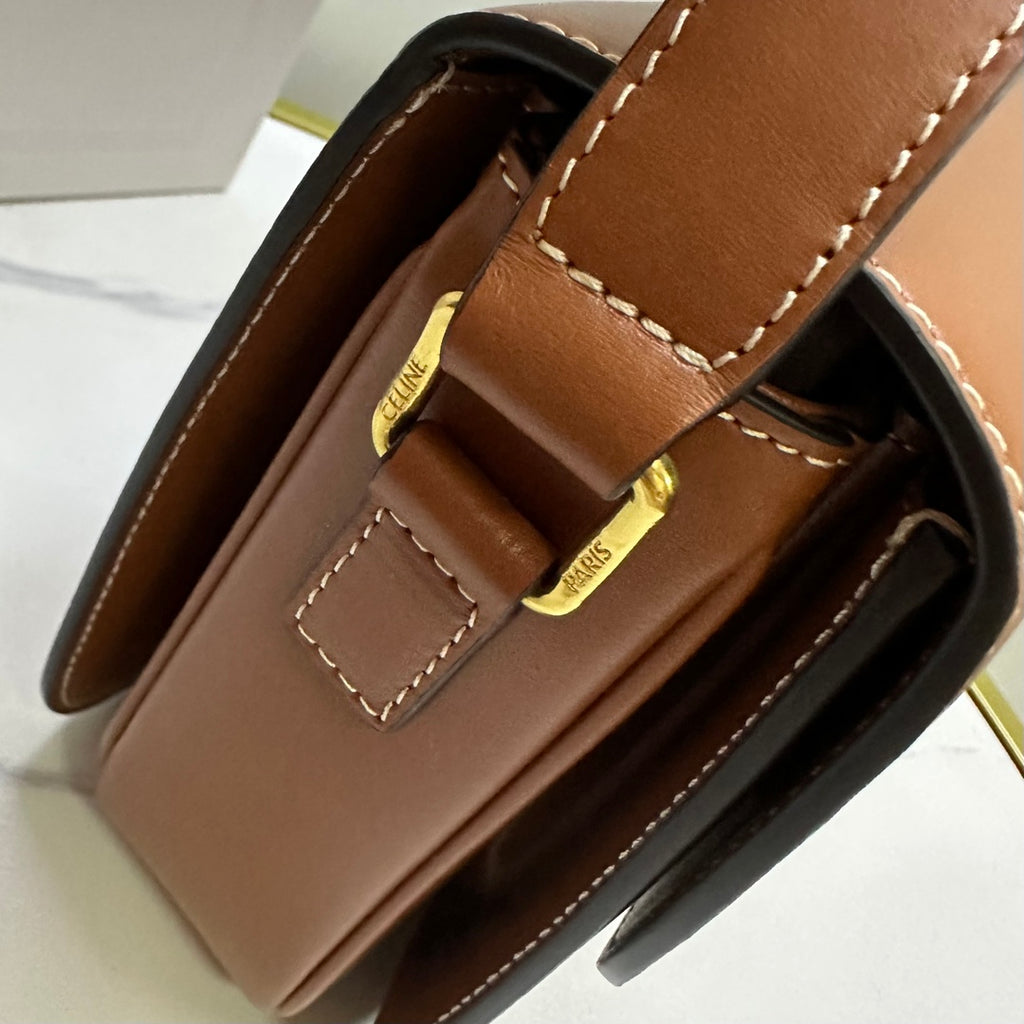 Triomphe Calfskin Shoulder Bag