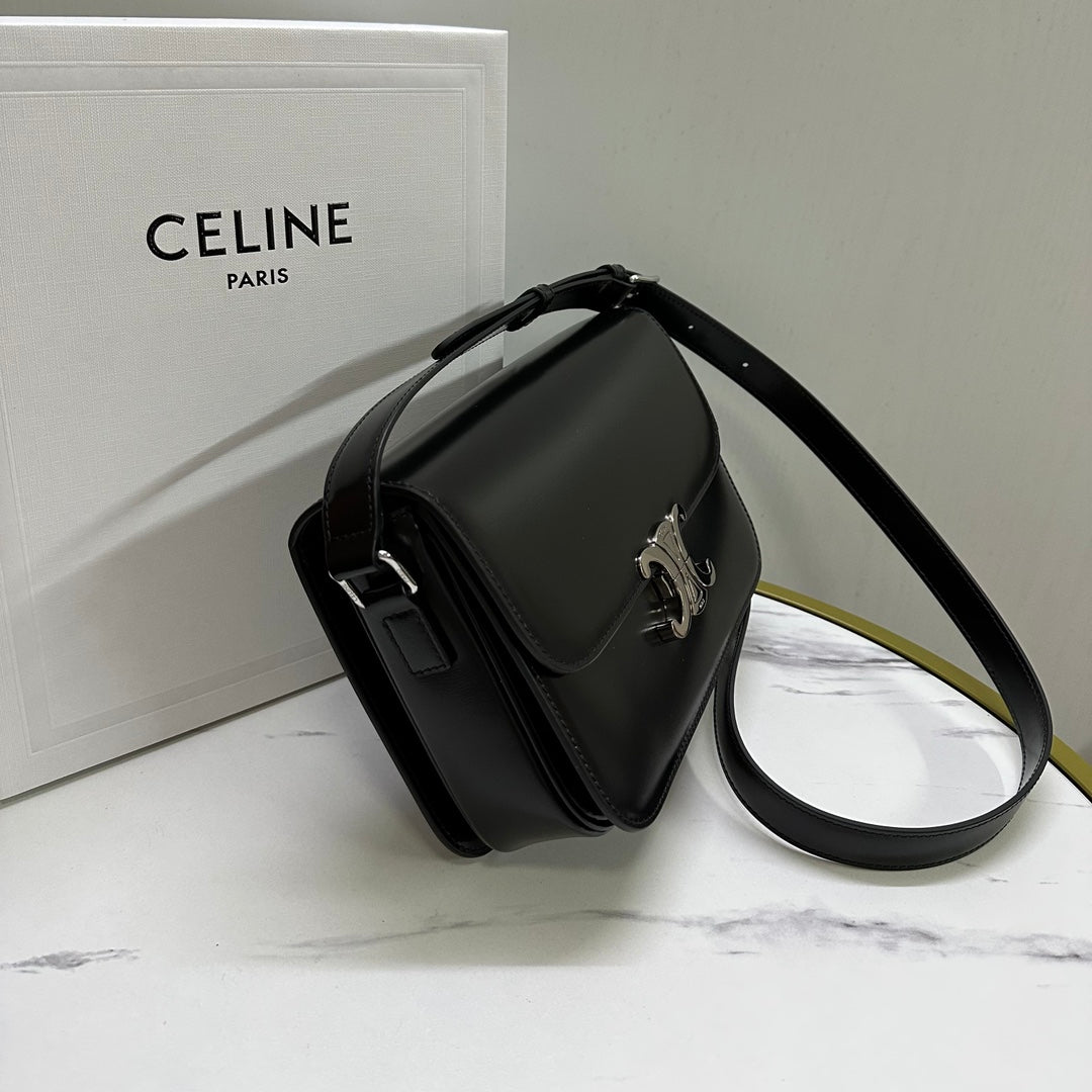 Triomphe Calfskin Shoulder Bag
