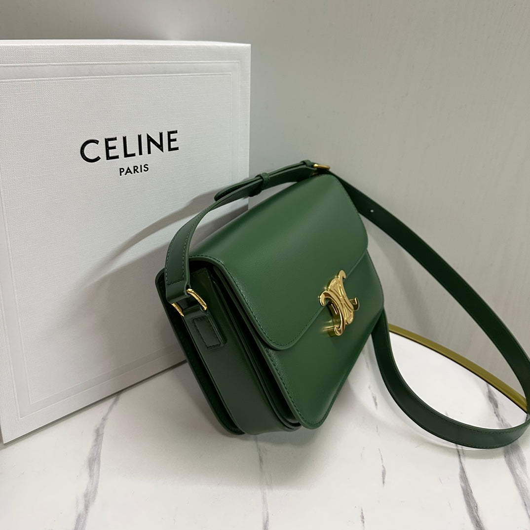 Triomphe Calfskin Shoulder Bag