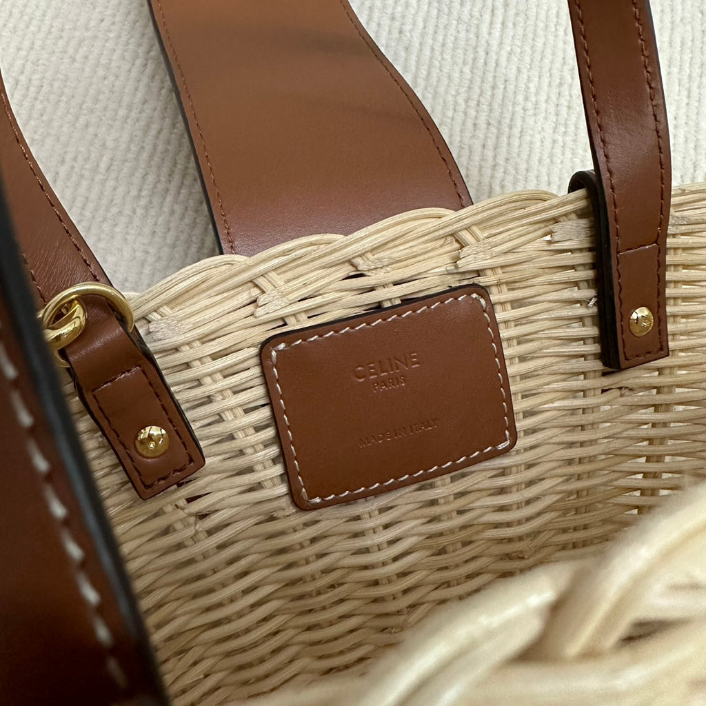 Triomphe Panier Woven Basket Bag