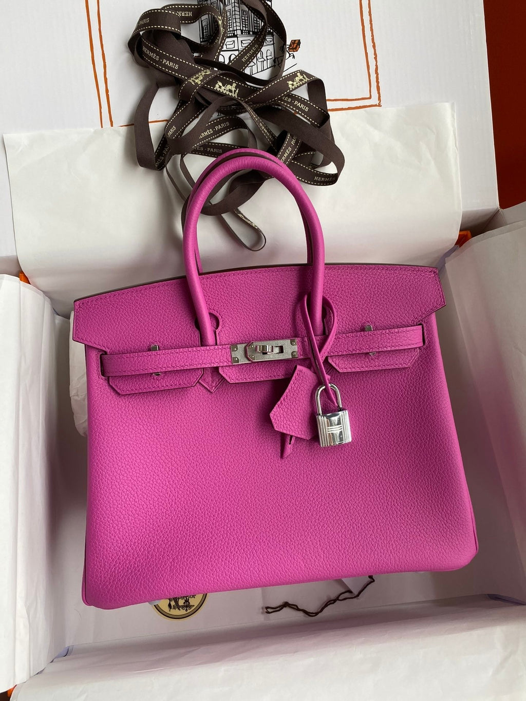 Birkin 25cm Togo Leather Handbag