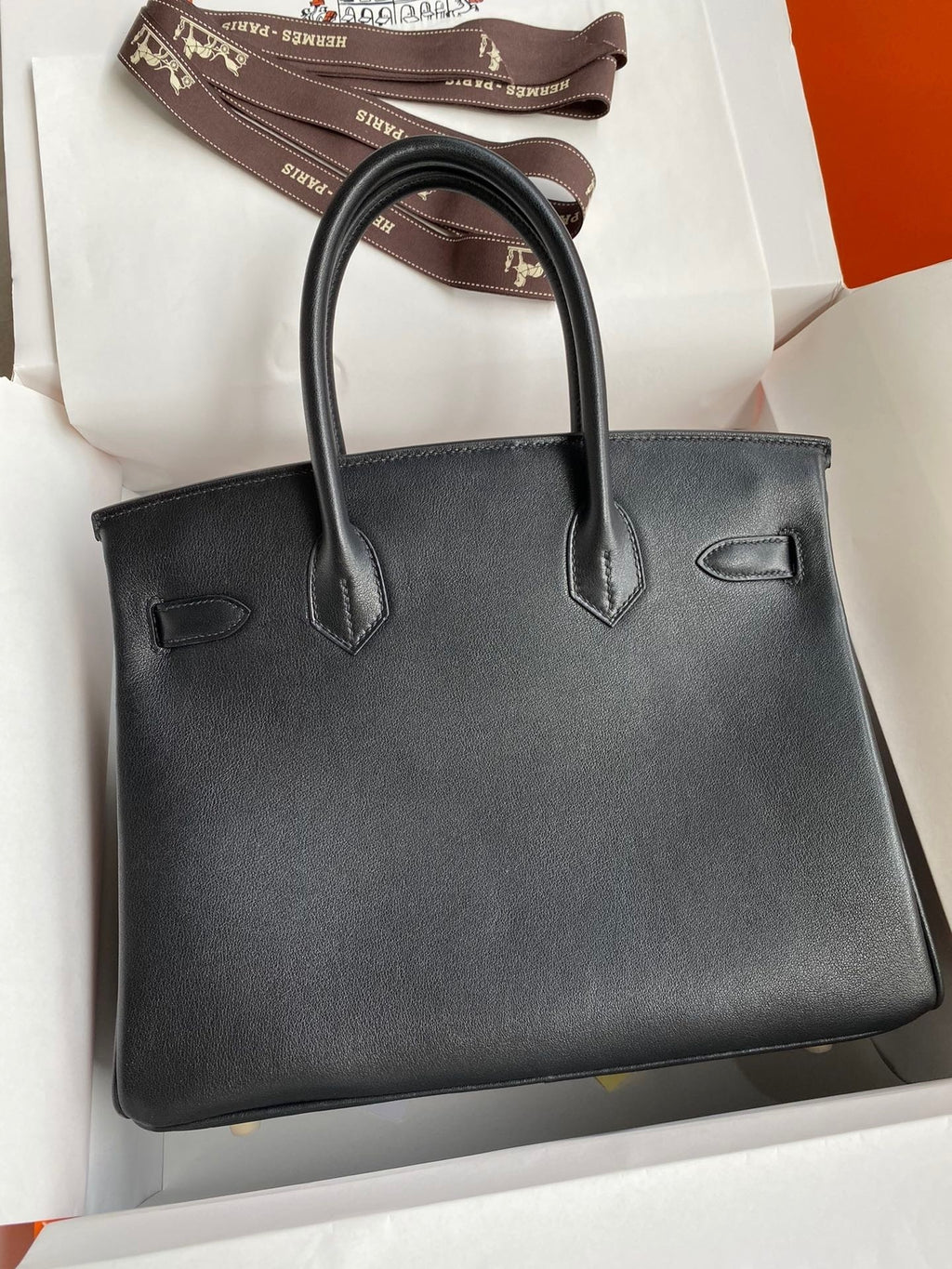 Birkin 25cm Swift Calfskin Leather Handbag