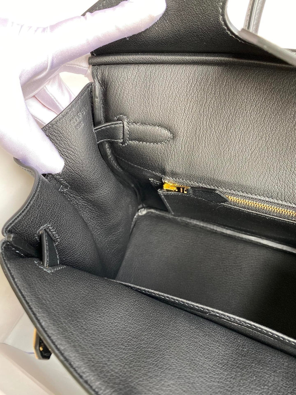 Birkin 25cm Swift Calfskin Leather Handbag