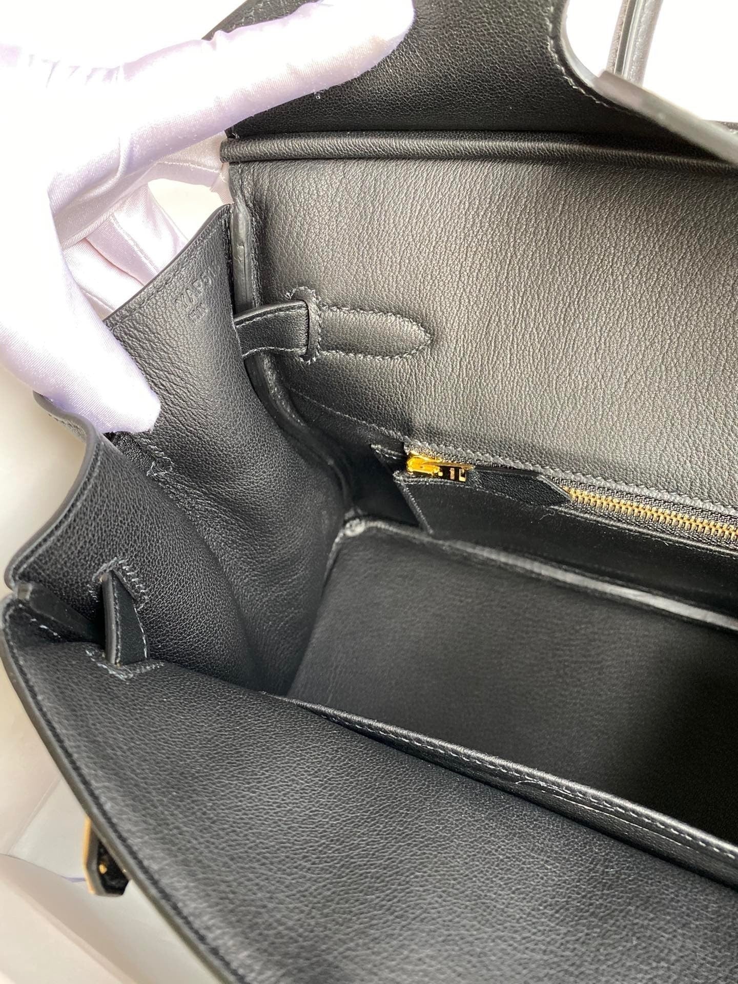 Birkin 25cm Swift Calfskin Leather Handbag