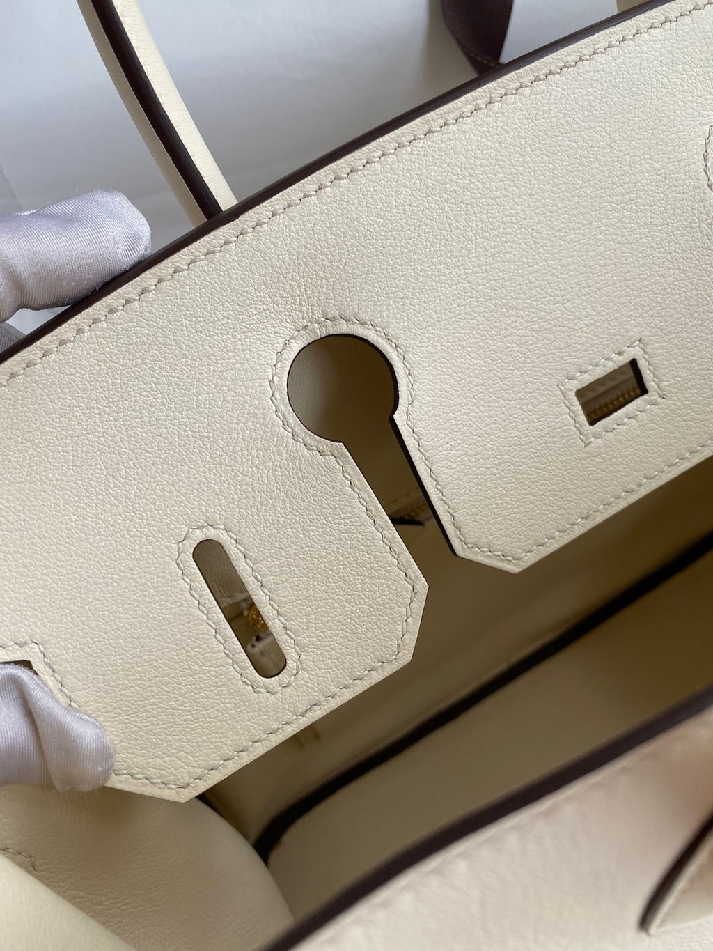 Birkin 25cm Swift Calfskin Leather Handbag