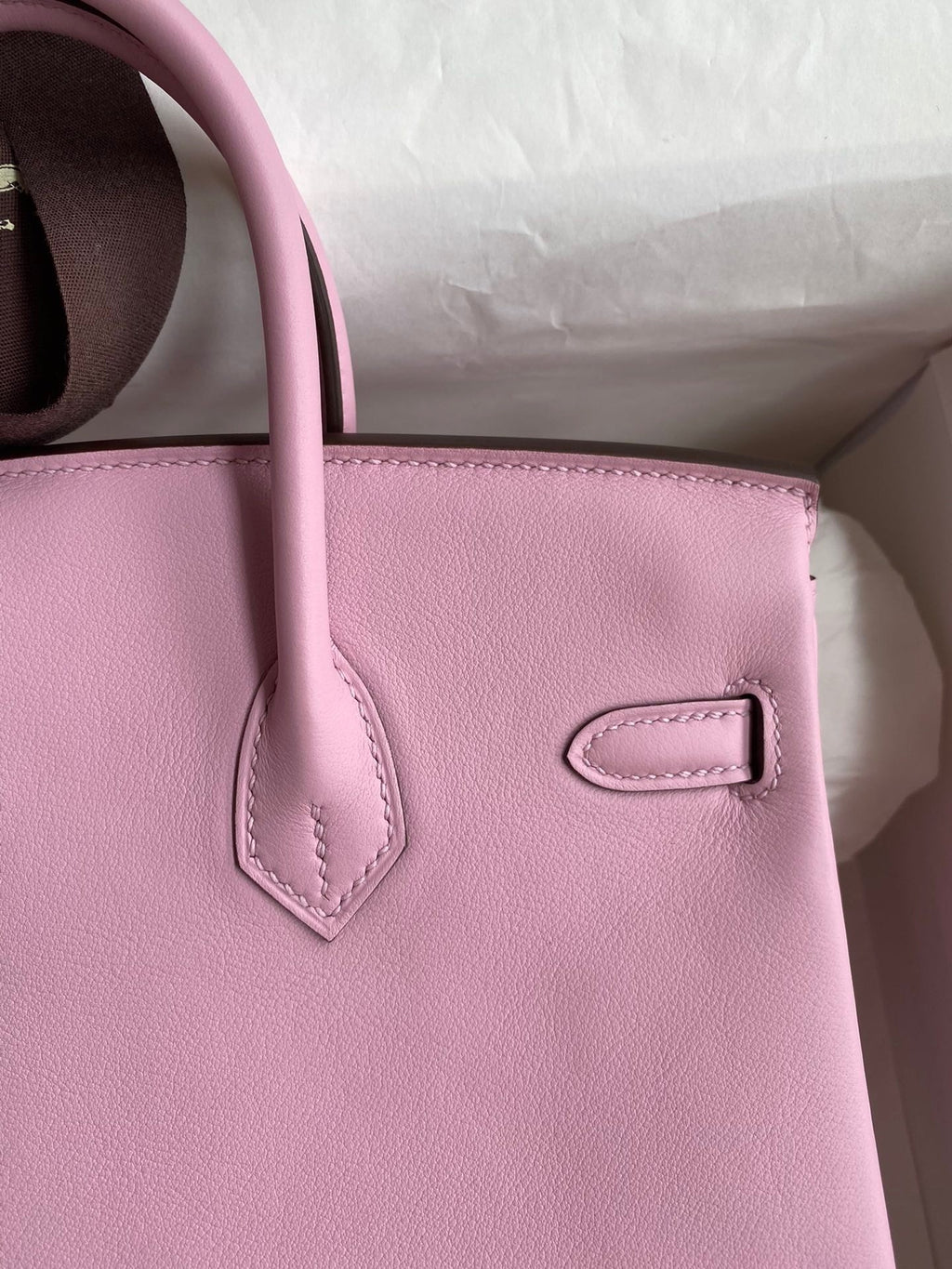 Birkin 25cm Swift Calfskin Leather Handbag