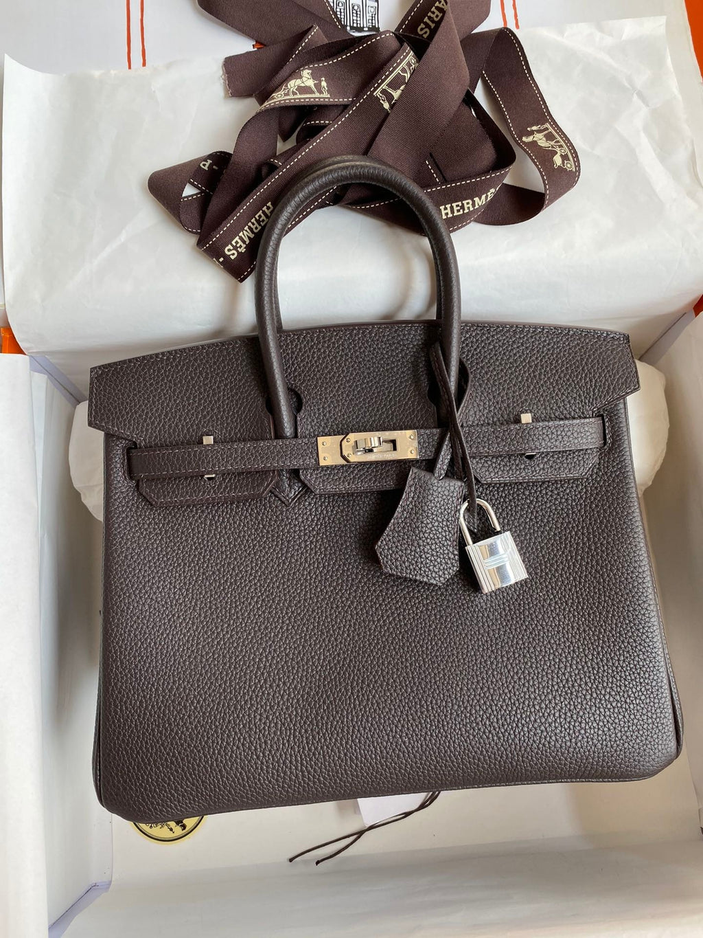 Birkin 25cm Togo Leather Handbag