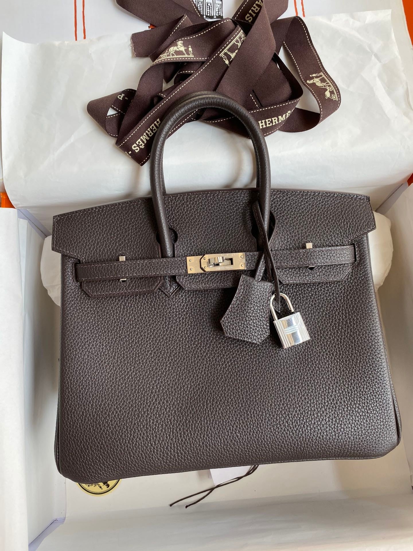 Birkin 25cm Togo Leather Handbag