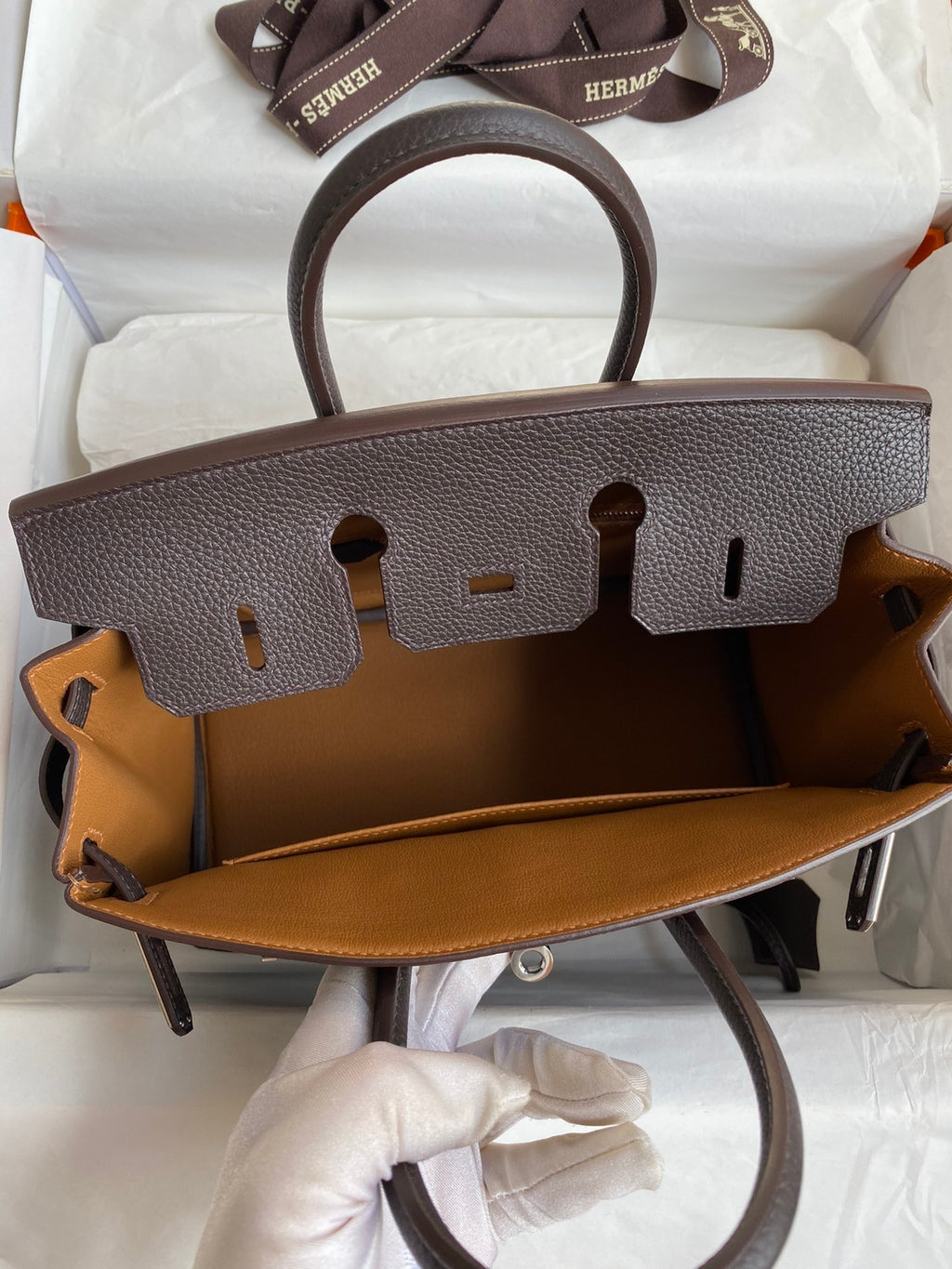 Birkin 25cm Togo Leather Handbag