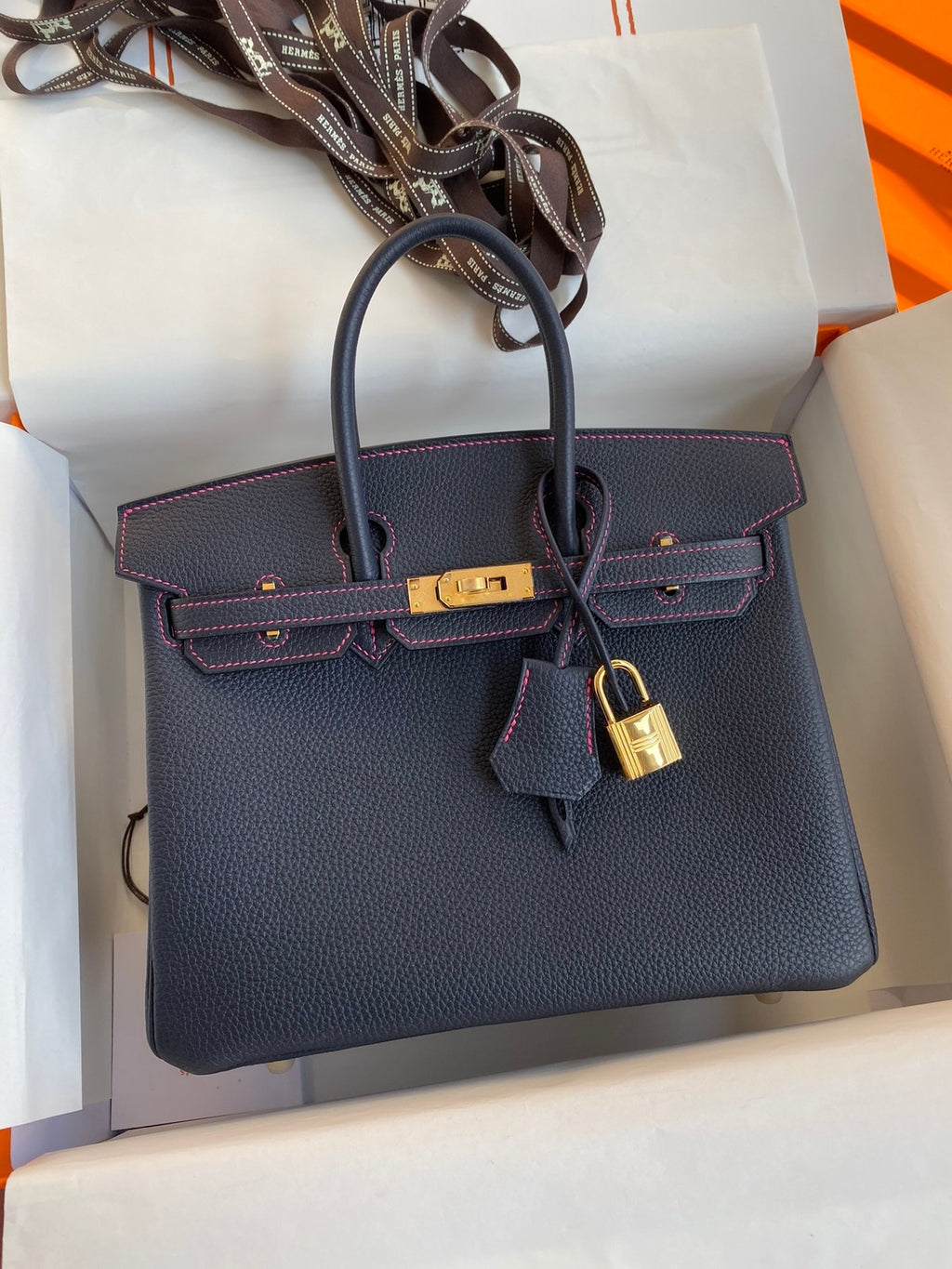 Birkin 25cm Togo Leather Handbag