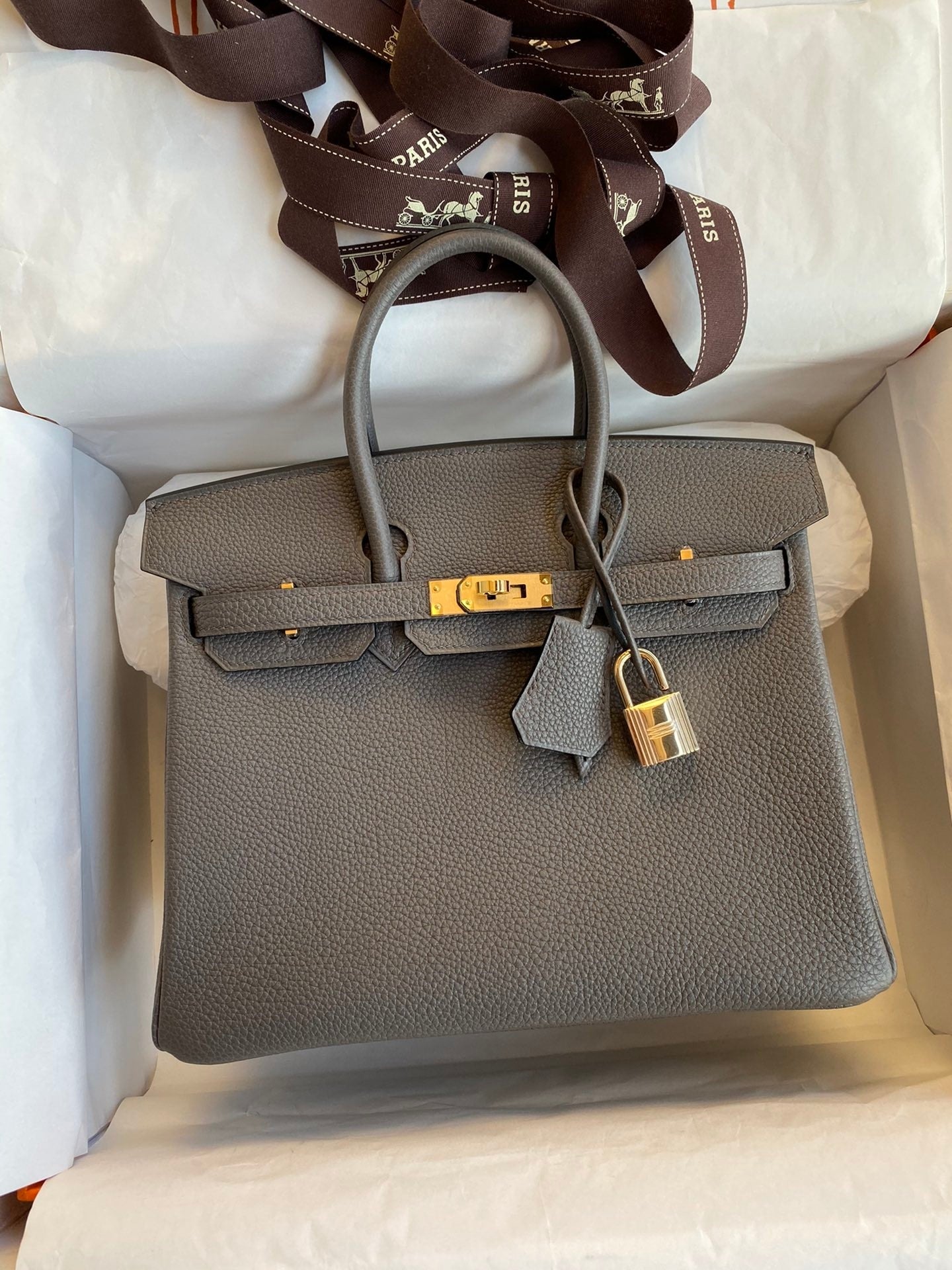 Birkin 25cm Togo Leather Handbag