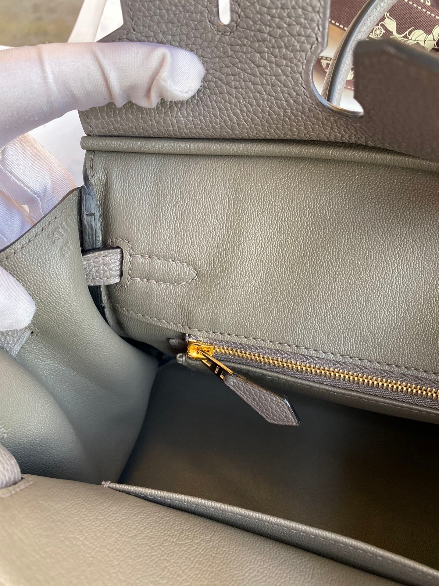 Birkin 25cm Togo Leather Handbag