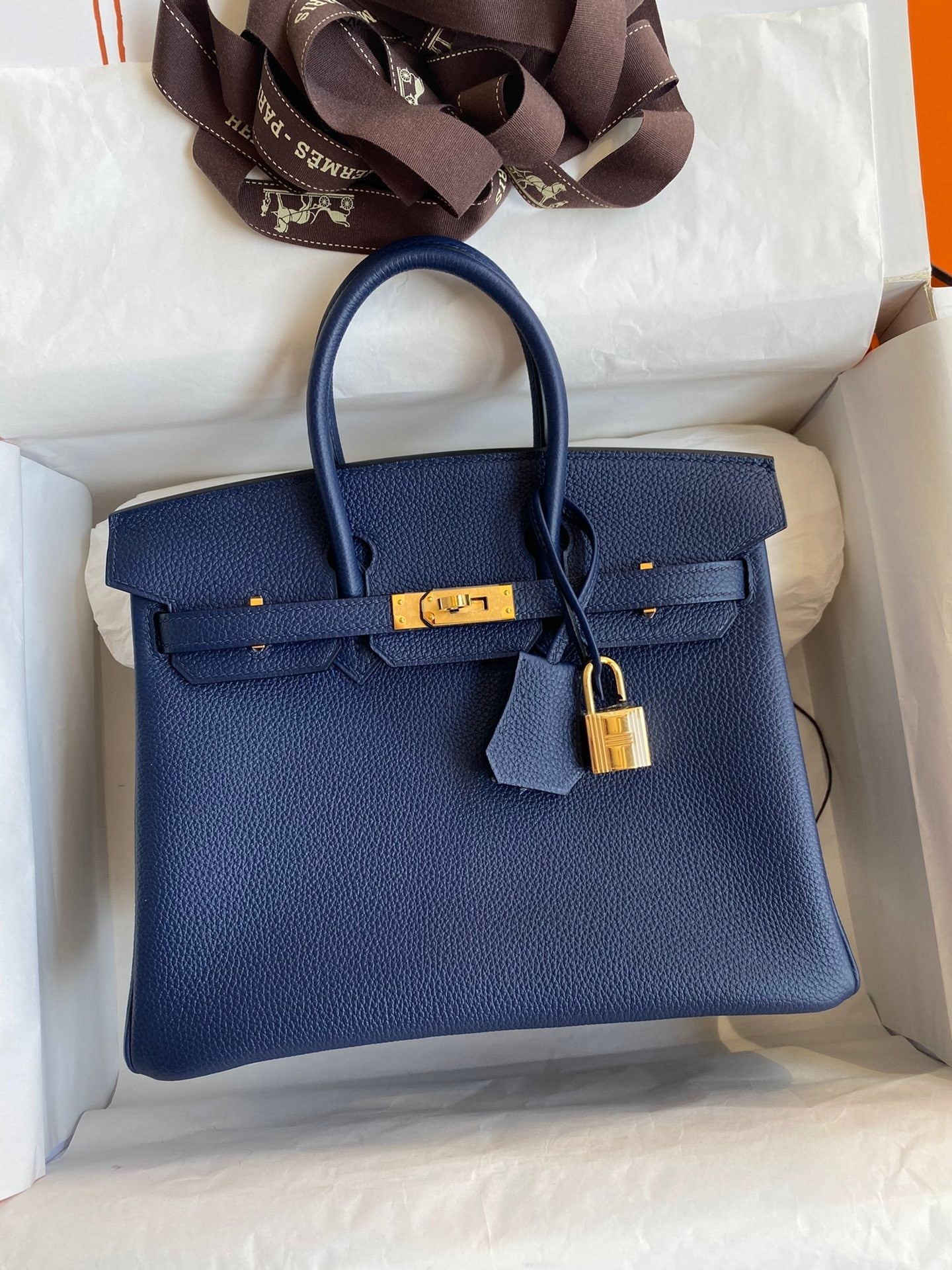 Birkin 25cm Togo Leather Handbag