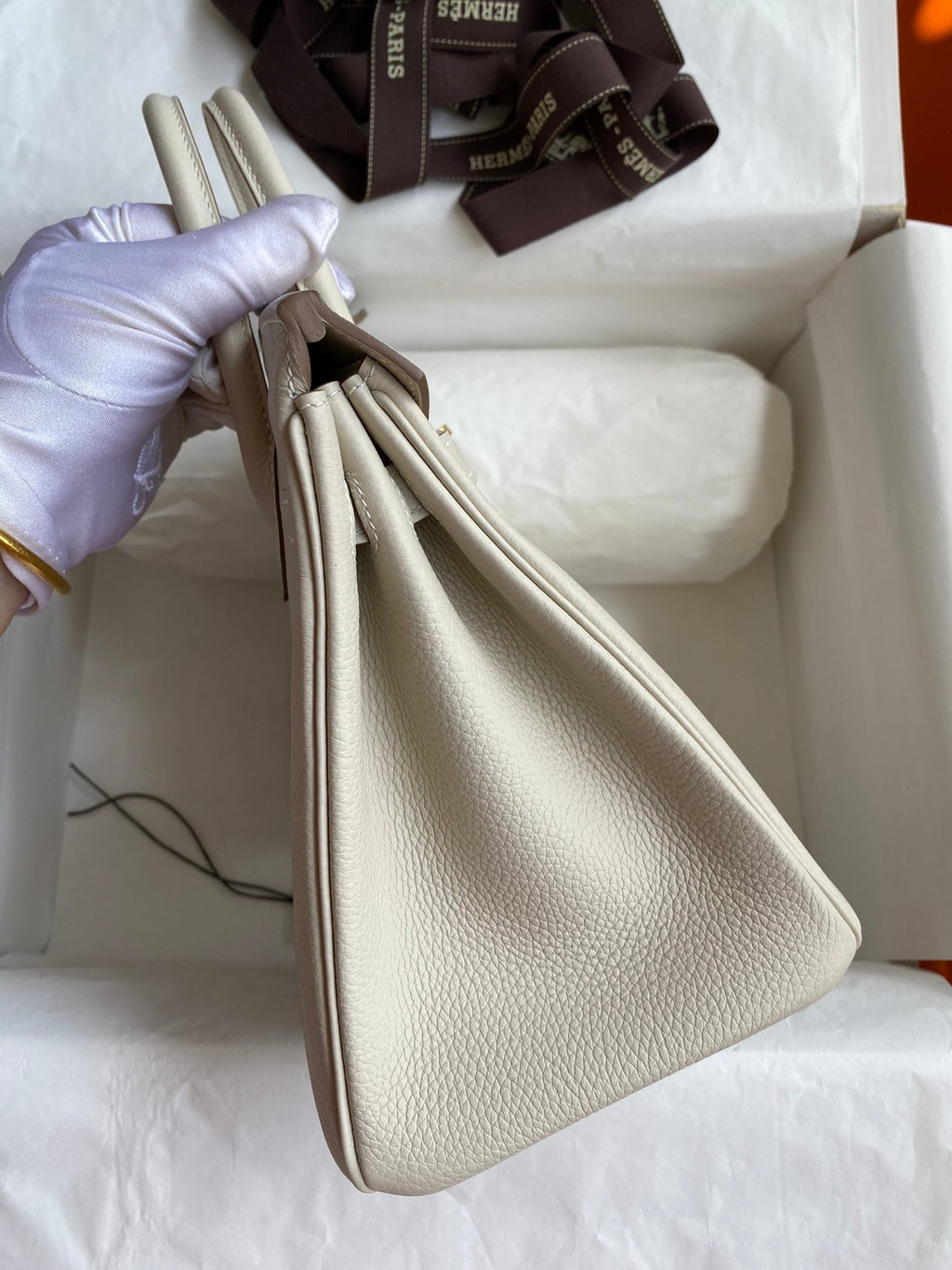 Birkin 25cm Togo Leather Handbag