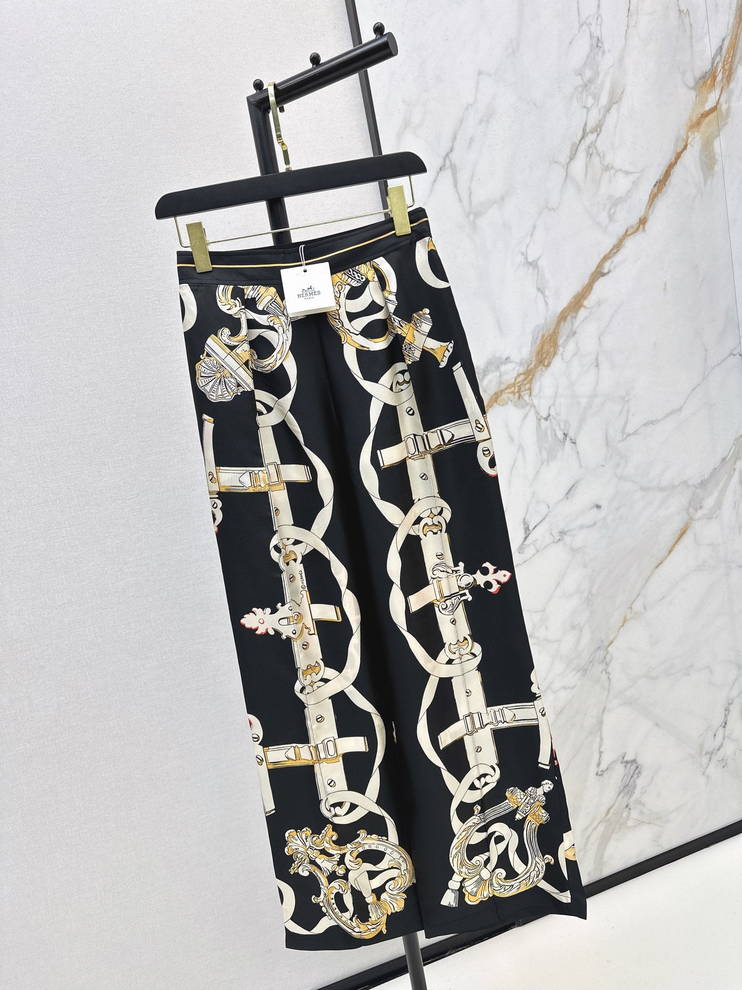 Printed Silk Shirt & Trousers Set