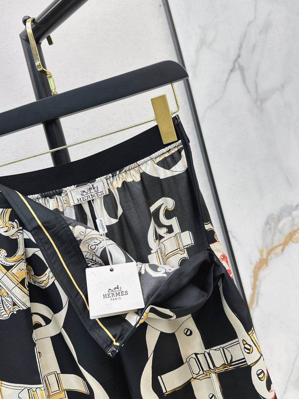 Printed Silk Shirt & Trousers Set