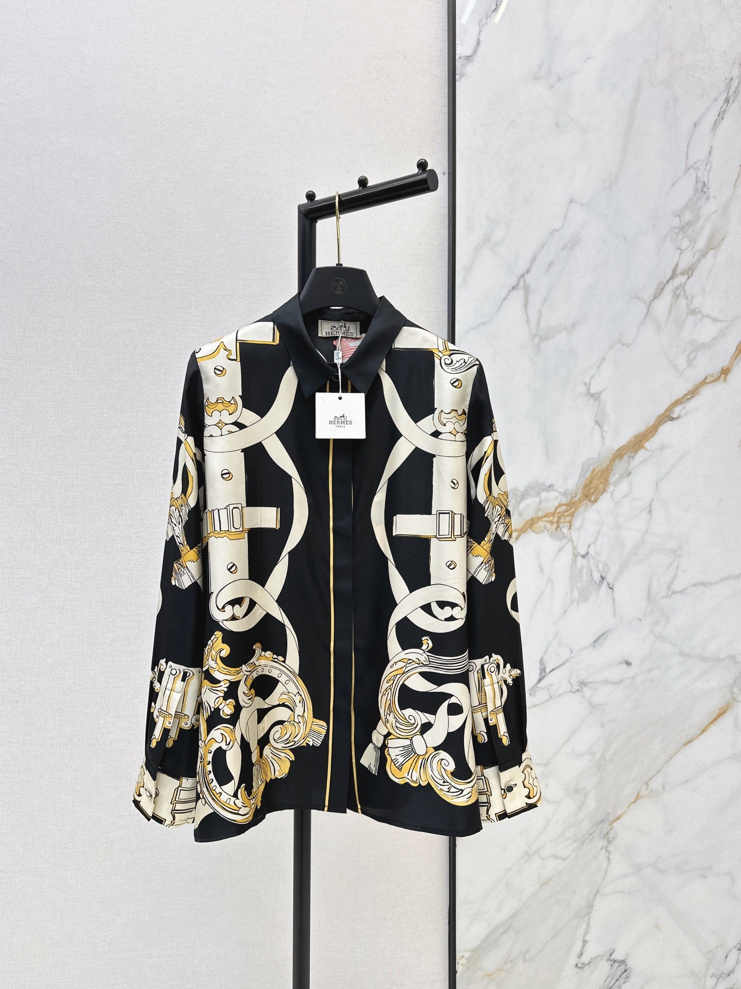 Printed Silk Shirt & Trousers Set