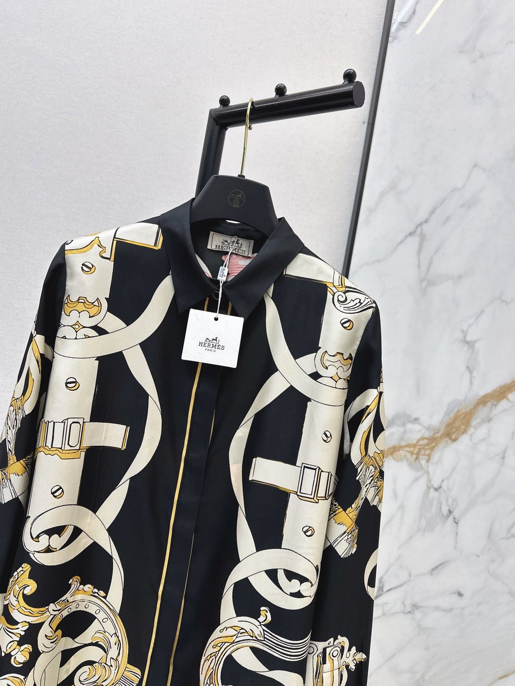 Printed Silk Shirt & Trousers Set