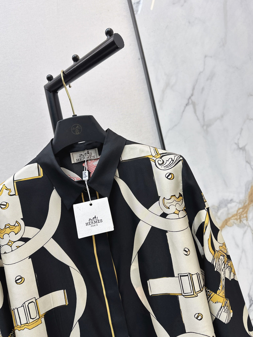 Printed Silk Shirt & Trousers Set