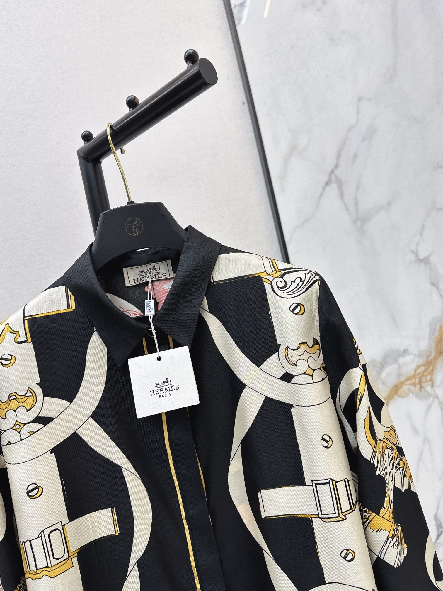 Printed Silk Shirt & Trousers Set