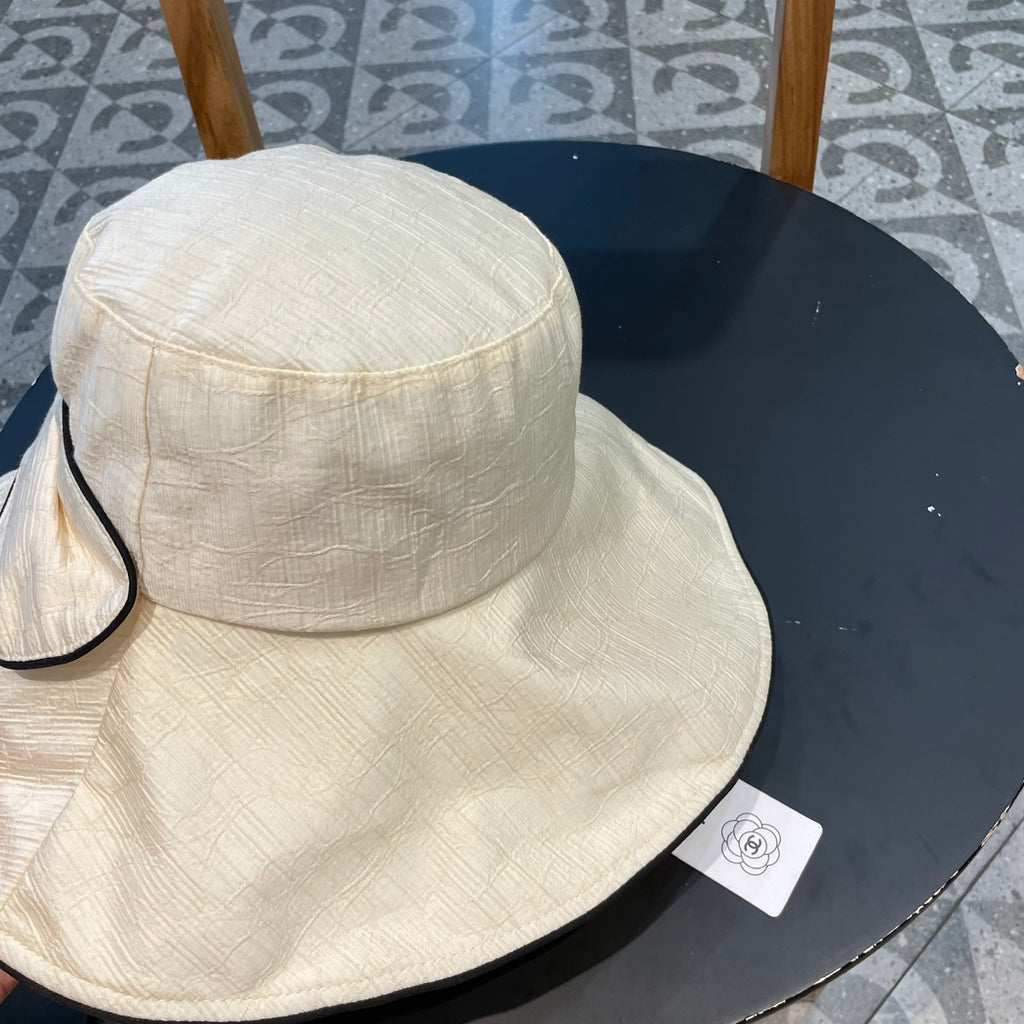 Wide Brim Hat with Elegant Bow Detail