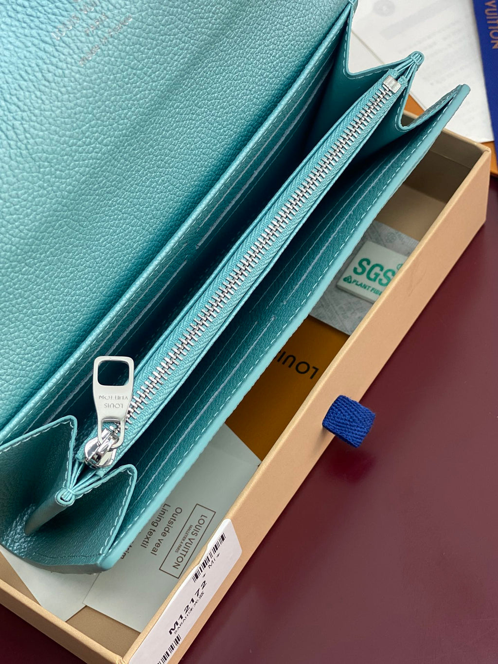 Sarah Wallet – Monogram Empreinte Leather (Blue)