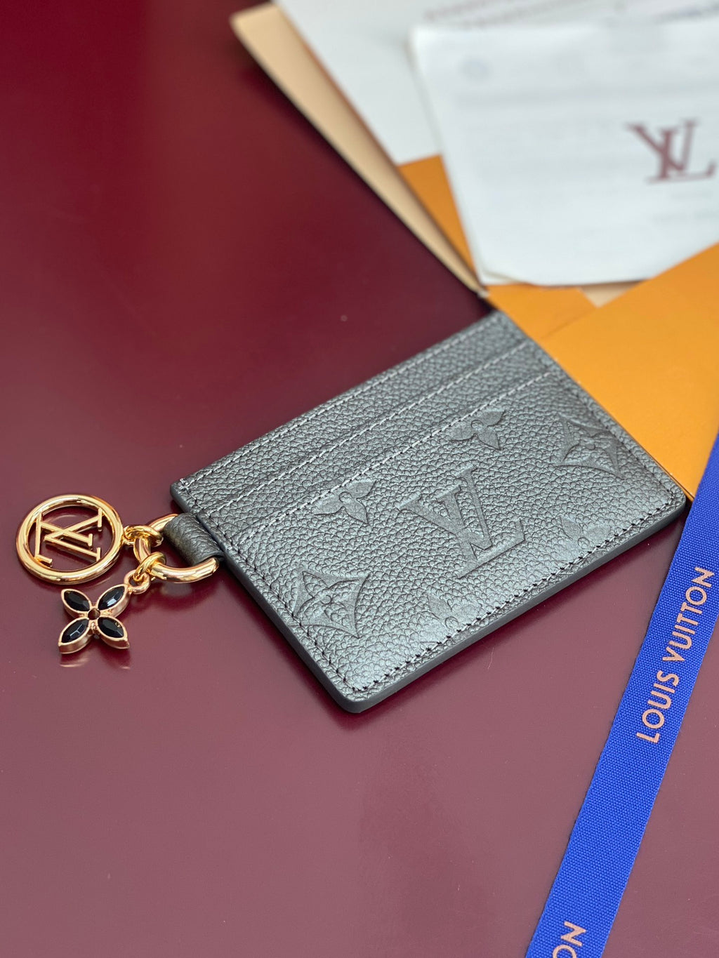 Charms Card Holder – Monogram Empreinte Leather