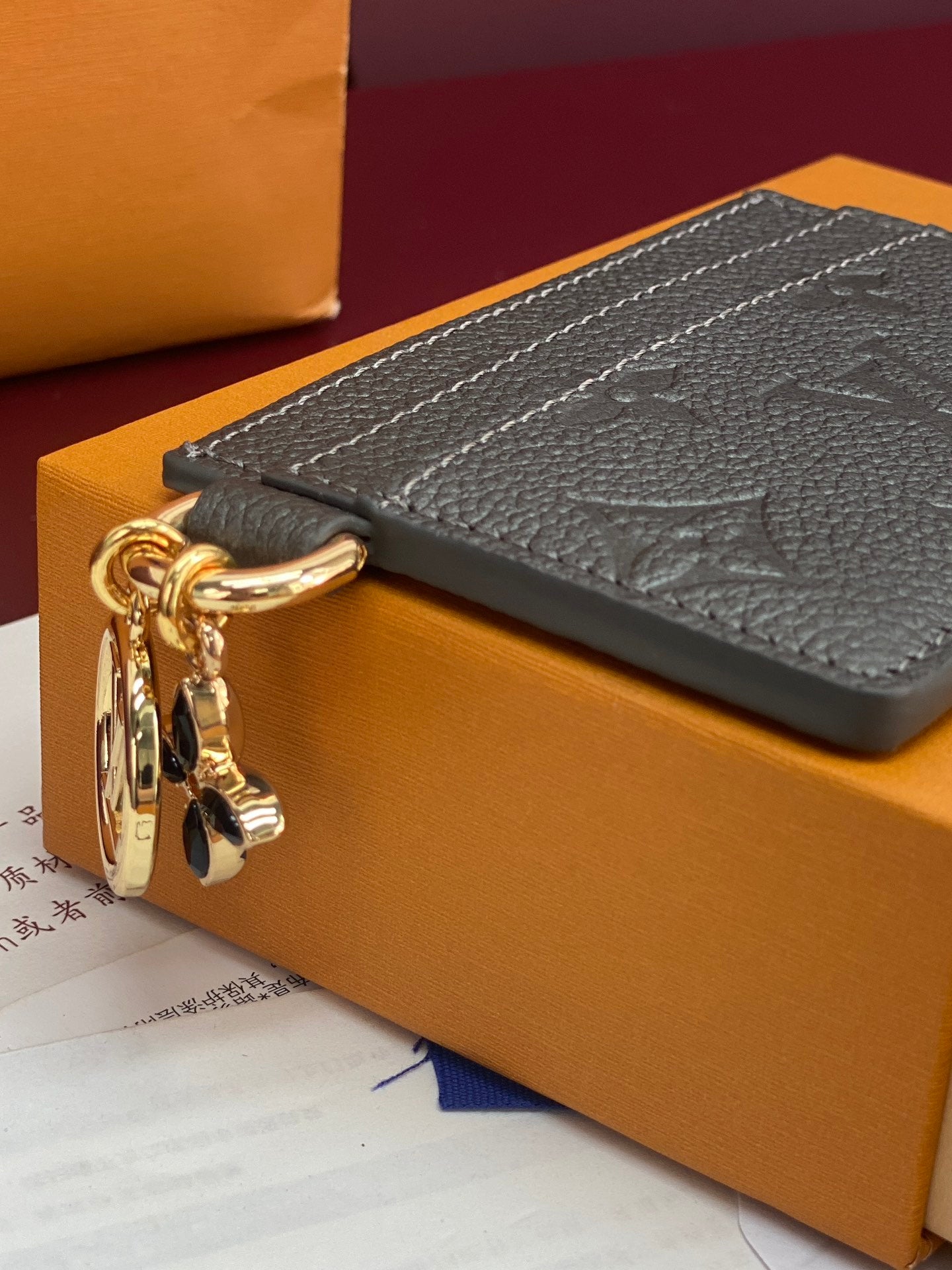 Charms Card Holder – Monogram Empreinte Leather