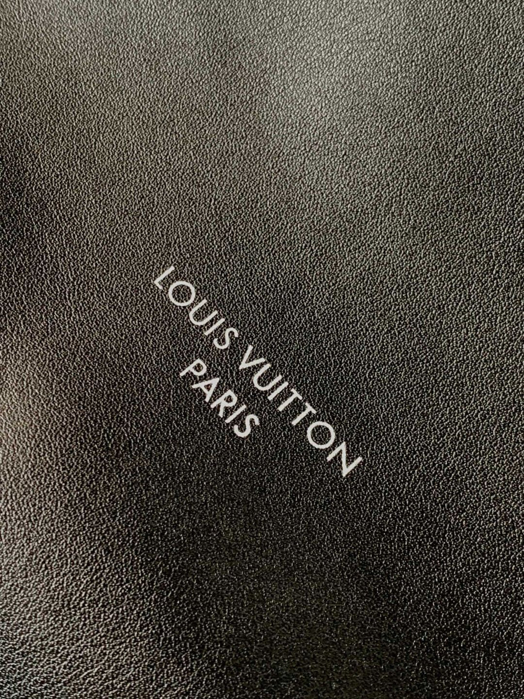 CarryAll Dark Shoulder Bag – Black Lambskin Leather & Monogram Pouch