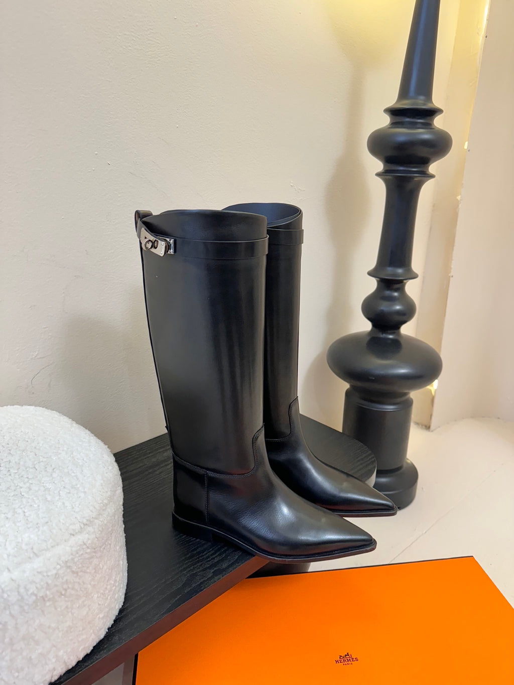 Kelly Buckle Long Rain Boots