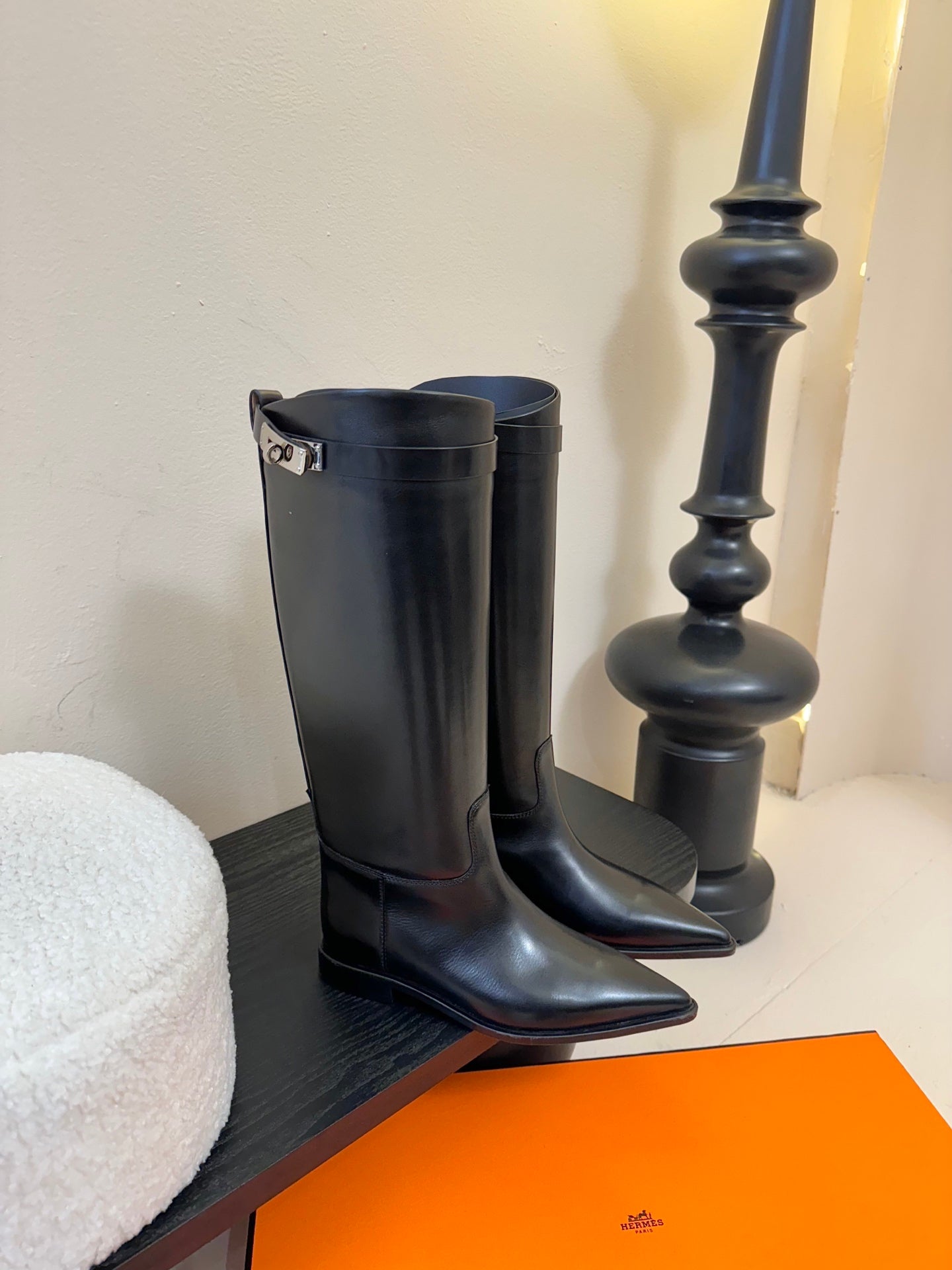Kelly Buckle Long Rain Boots