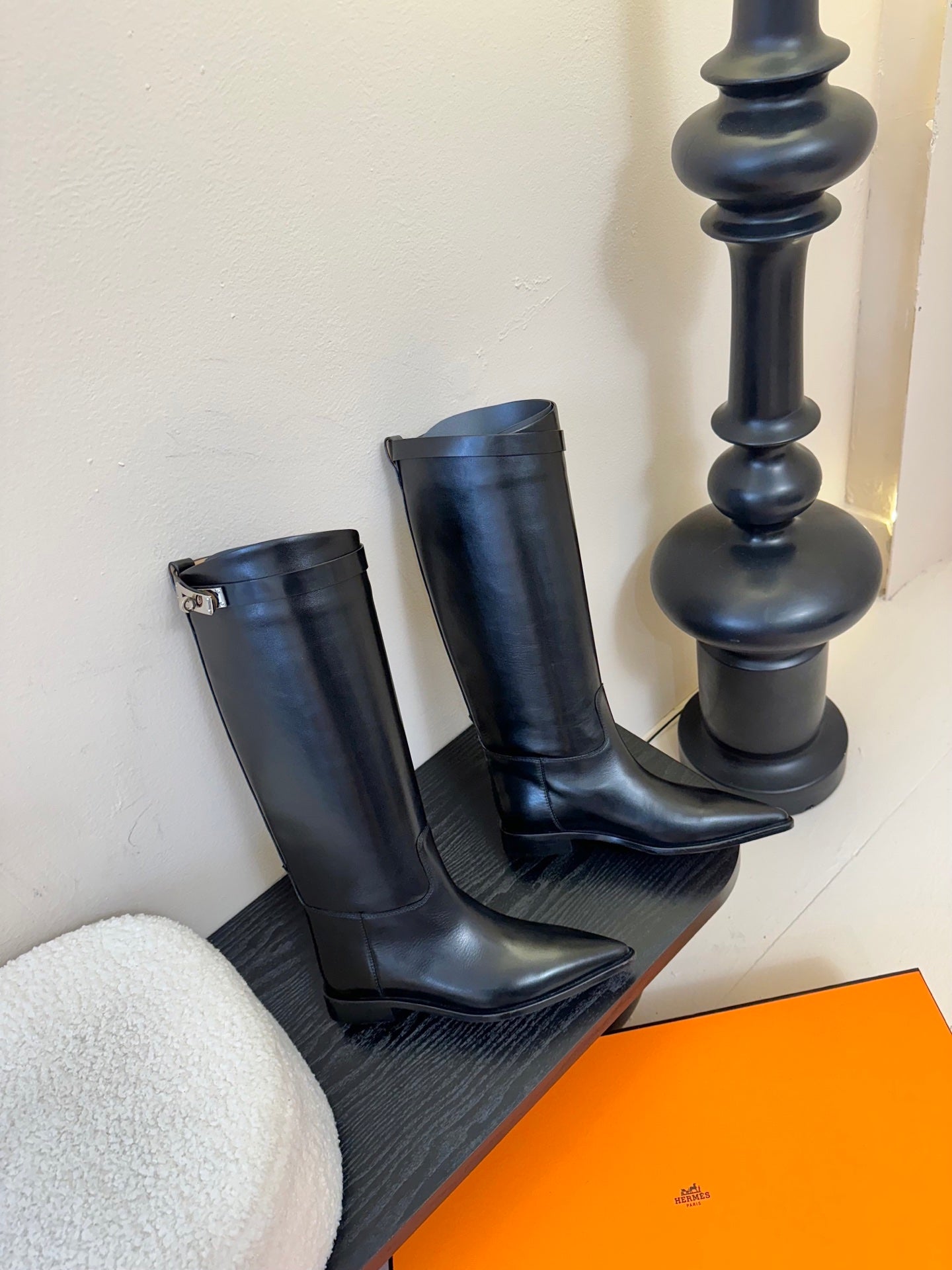 Kelly Buckle Long Rain Boots