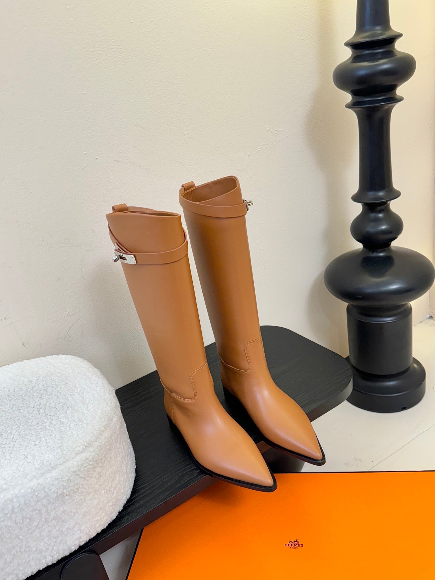 Kelly Buckle Long Rain Boots