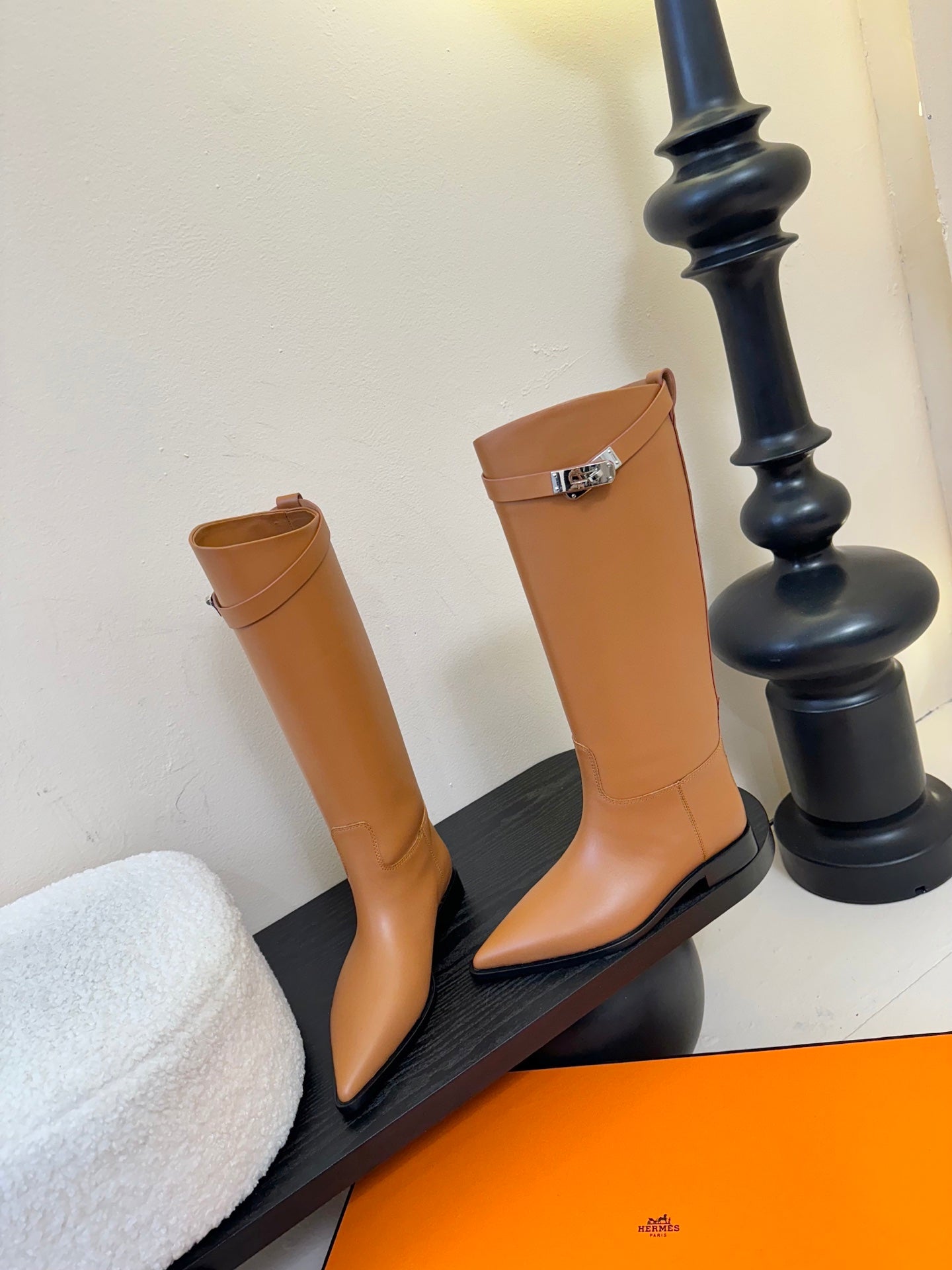 Kelly Buckle Long Rain Boots