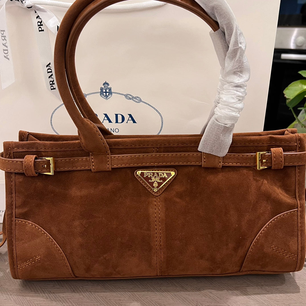 SoftLux Suede Top Handle Bag