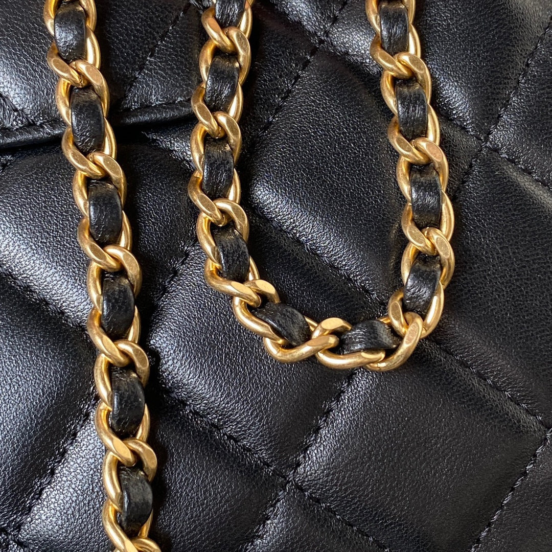 Mini Quilted Lambskin Shoulder Bag