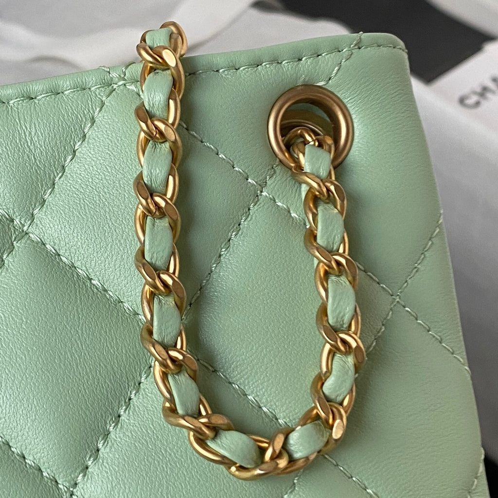 Lambskin Quilted Shoulder Bag