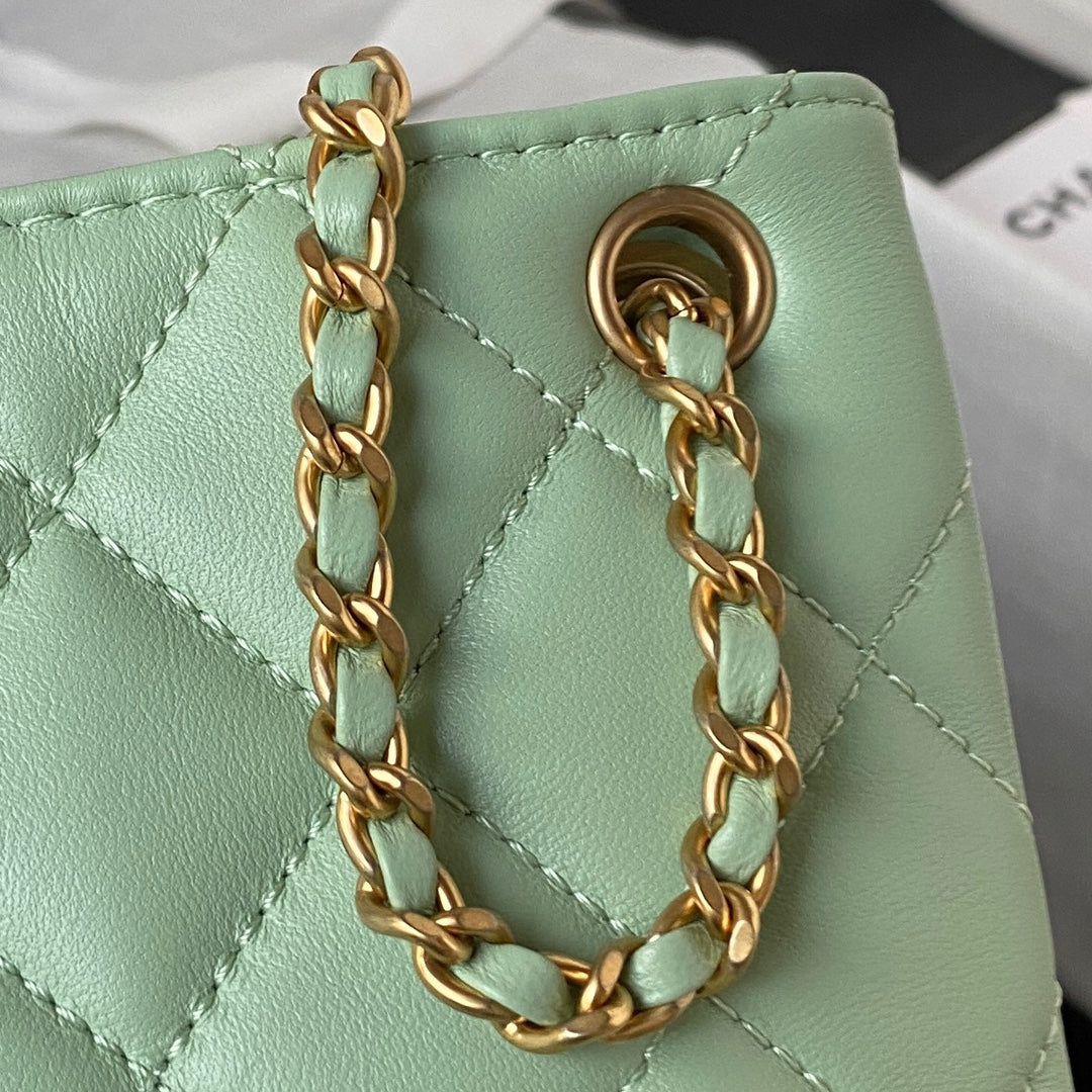 Lambskin Quilted Shoulder Bag