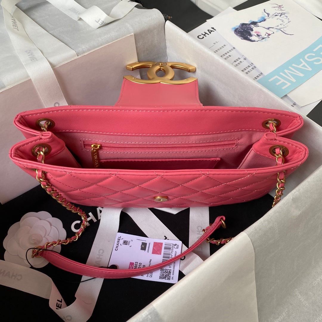 Lambskin Quilted Shoulder Bag