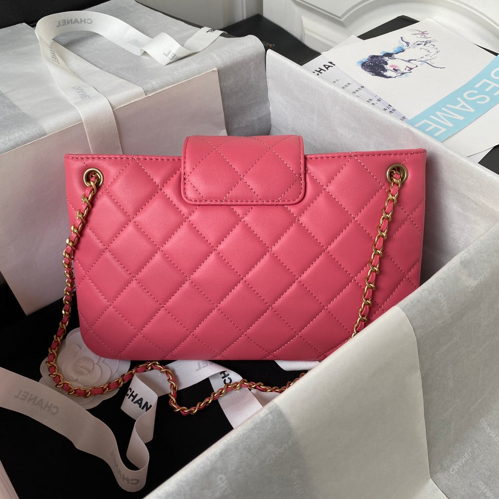Lambskin Quilted Shoulder Bag