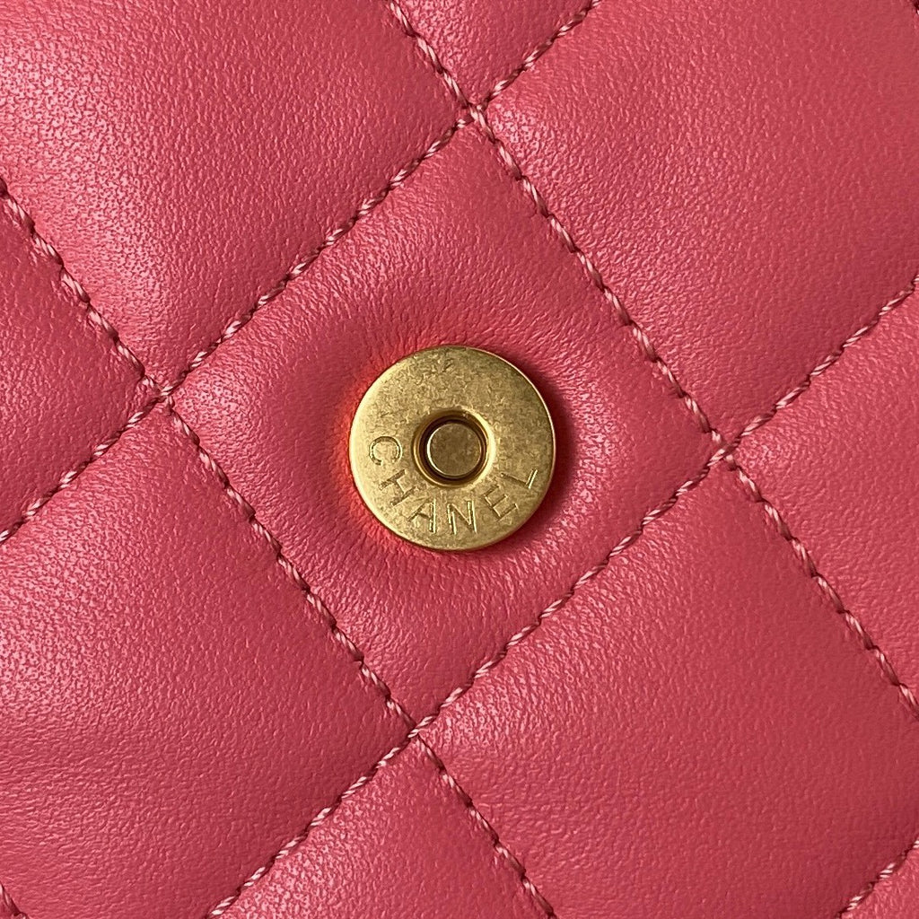 Lambskin Quilted Shoulder Bag