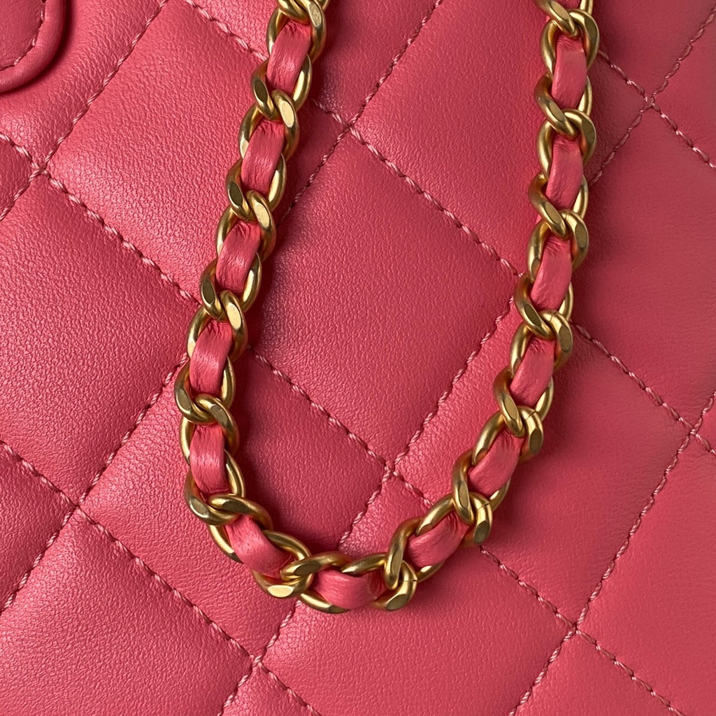 Lambskin Quilted Shoulder Bag