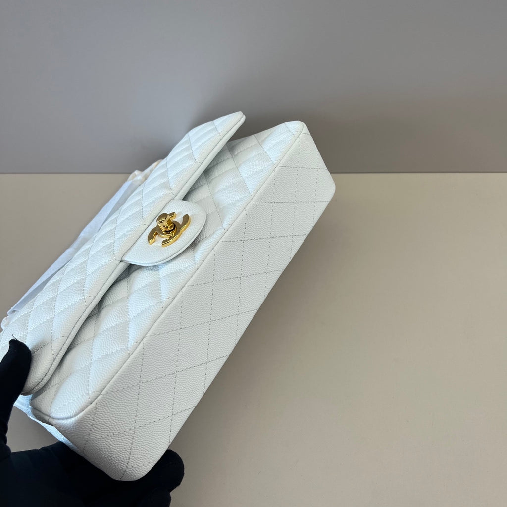 Caviar Leather Classic Double Flap Bag