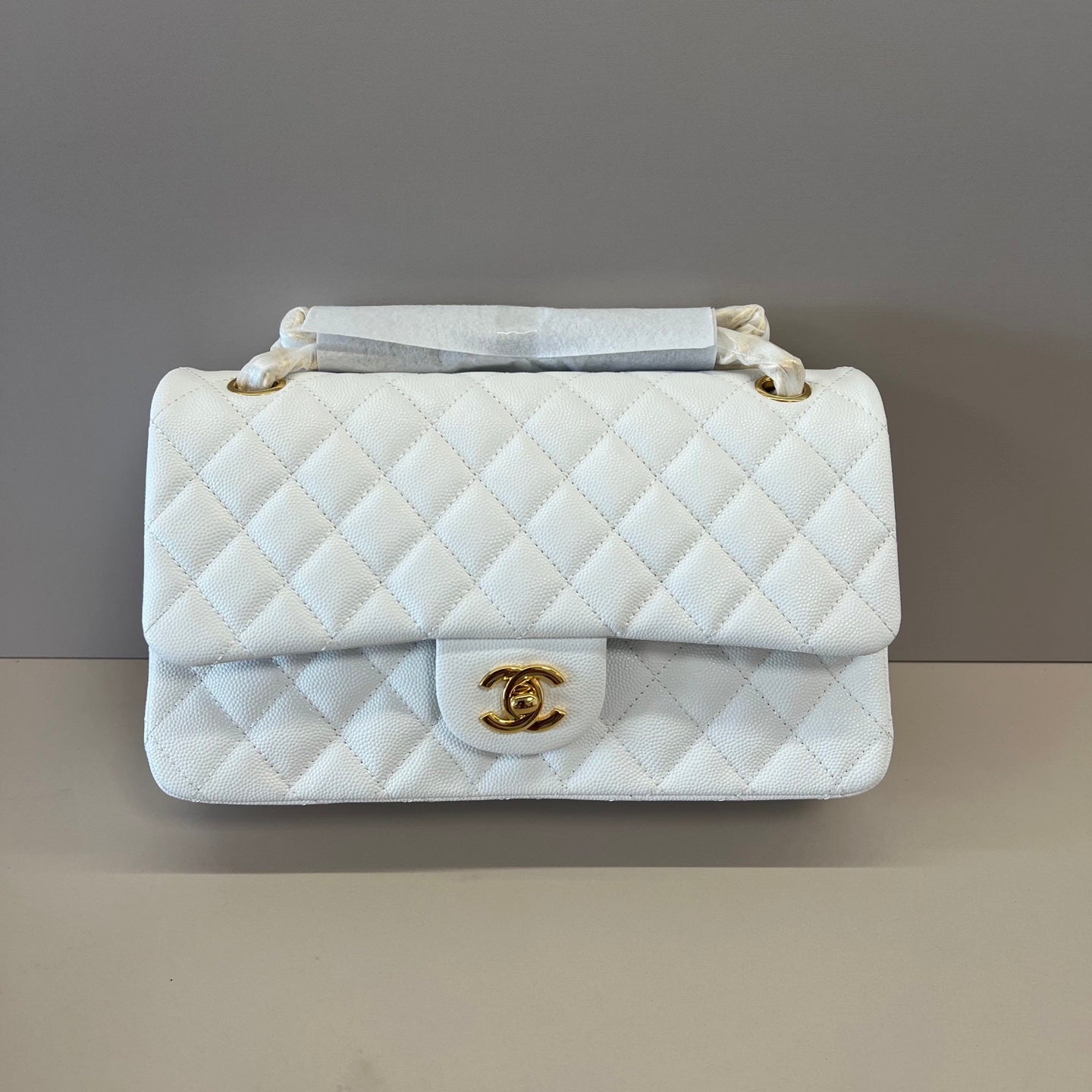 Caviar Leather Classic Double Flap Bag